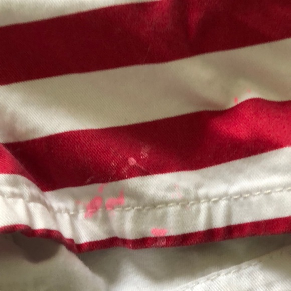 American flag red white and blue denim shorts - Picture 2 of 5